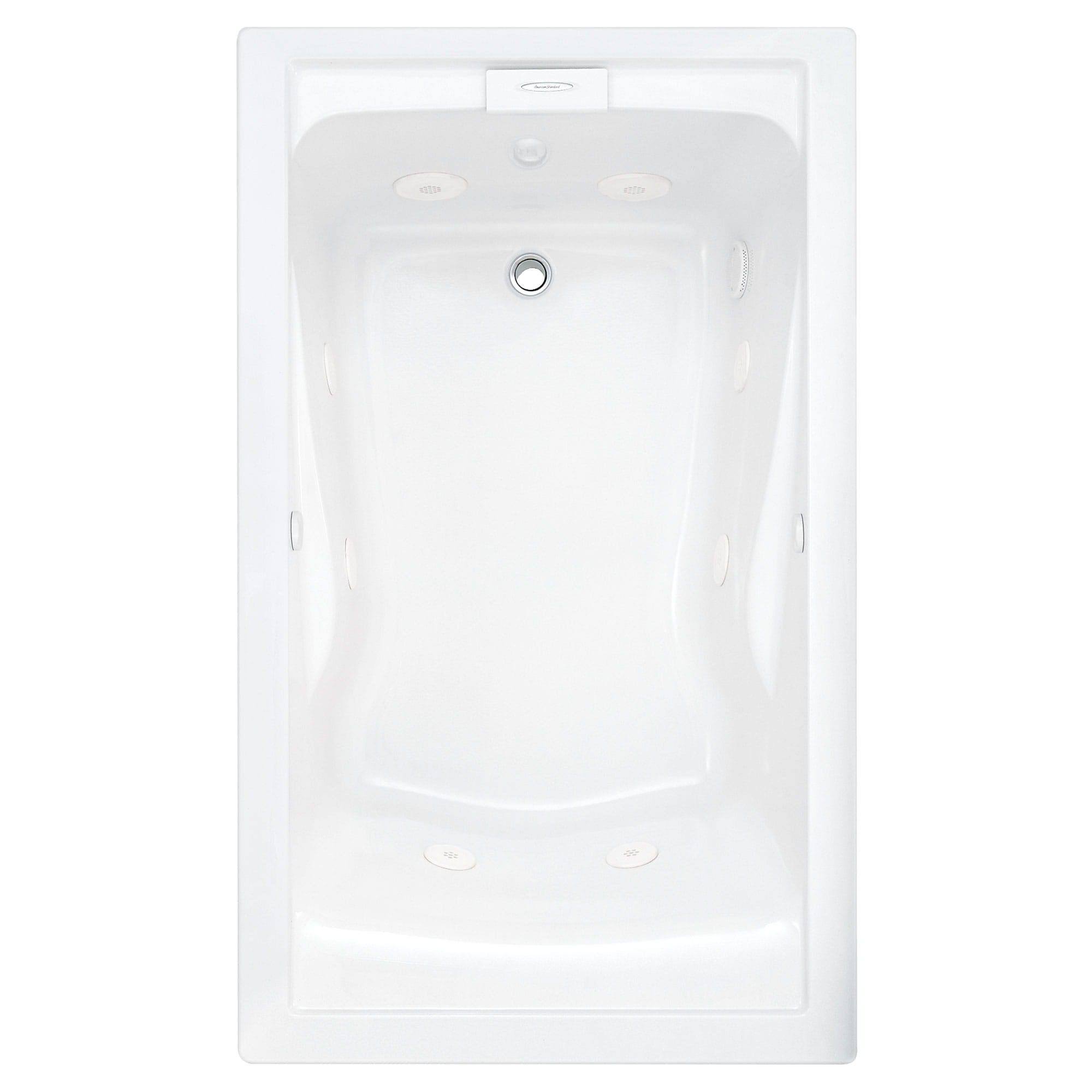 Evolution 60 x 36 Inch Deep Soak Drop In Bathtub With EverClean Air Bath System WHITE